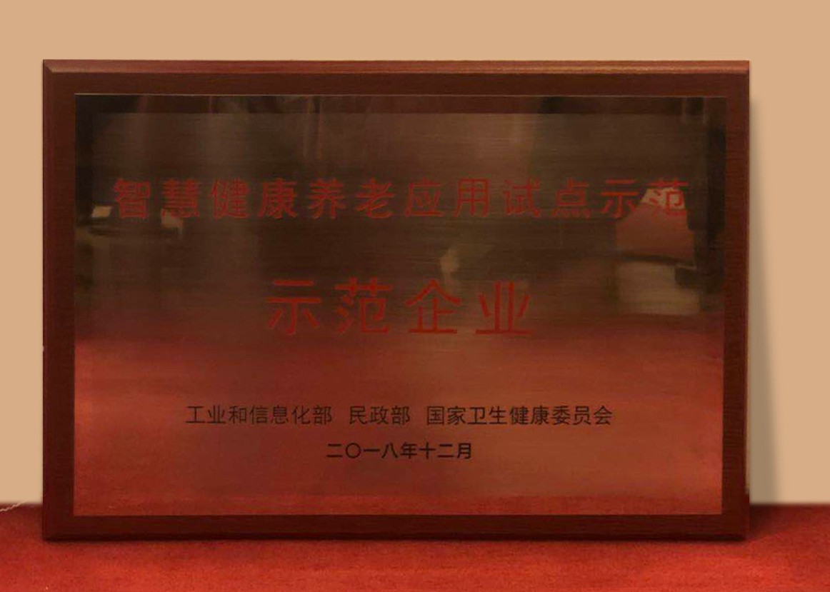 攜康榮獲國家三部委授予的智慧健康養(yǎng)老應(yīng)用試點示范企業(yè) 攜康榮獲國家三部委授予的智慧健康養(yǎng)老應(yīng)用試點示范企業(yè)