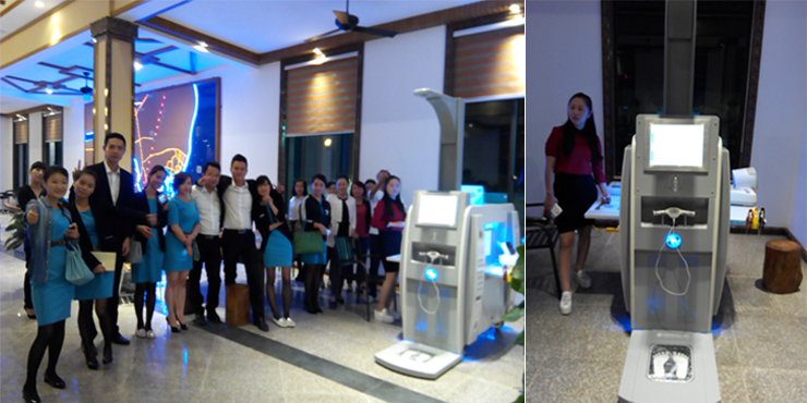 攜康健康管理一體機(jī)XKZN-A300入駐海南瓊海萬泉 圖為海南瓊海萬泉員工體檢健康管理一體機(jī)XKZN-A300