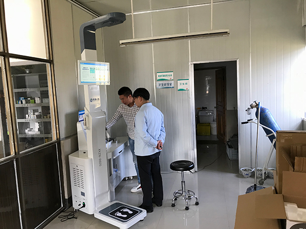 柯巖街道海山村衛(wèi)生室，健康體檢小屋惠民生